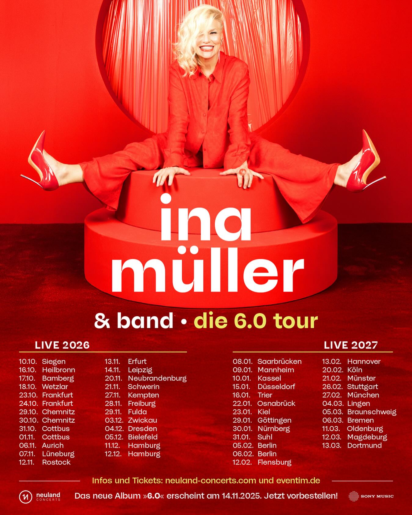 Ina Müller die 6.0 tour Poster 2026-2027